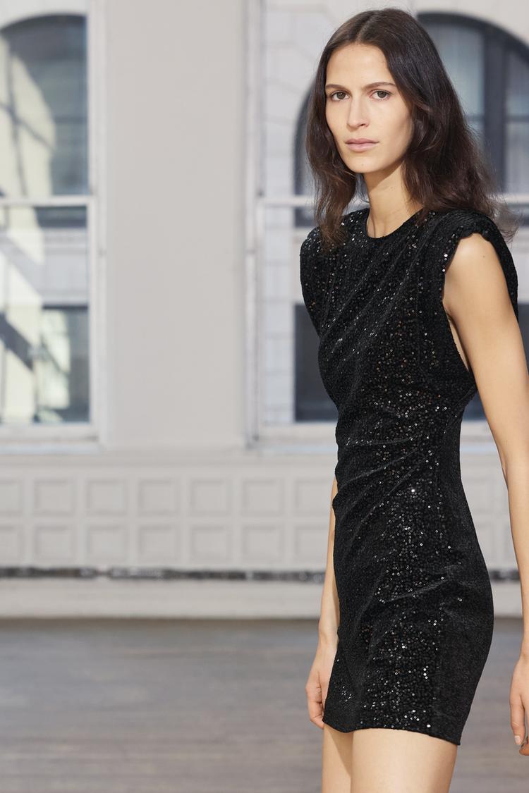 Black Midnight Icon Mini Dress