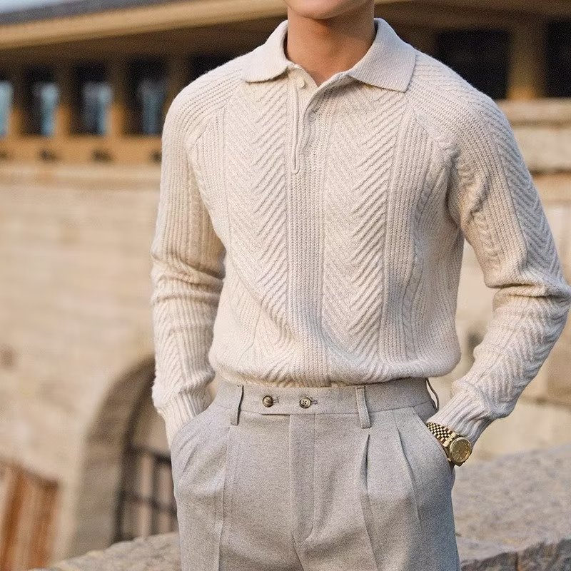 Valenridge Heritage Knit Polo Jumper