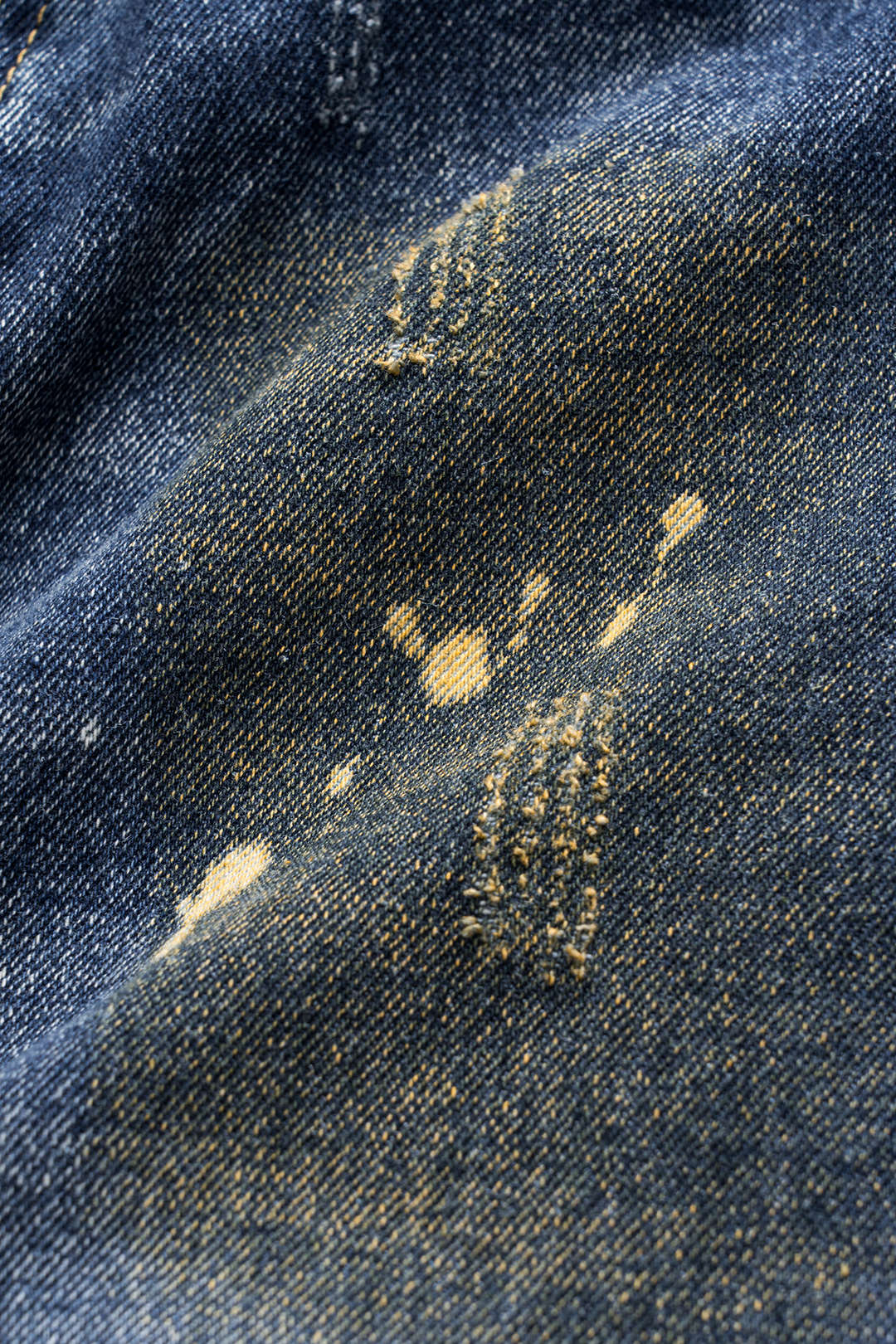 Sable Paint-Splattered Wide-Leg Jeans