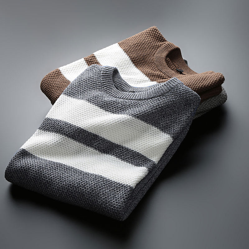 Wellington Stripe-Knit Crew Jumper