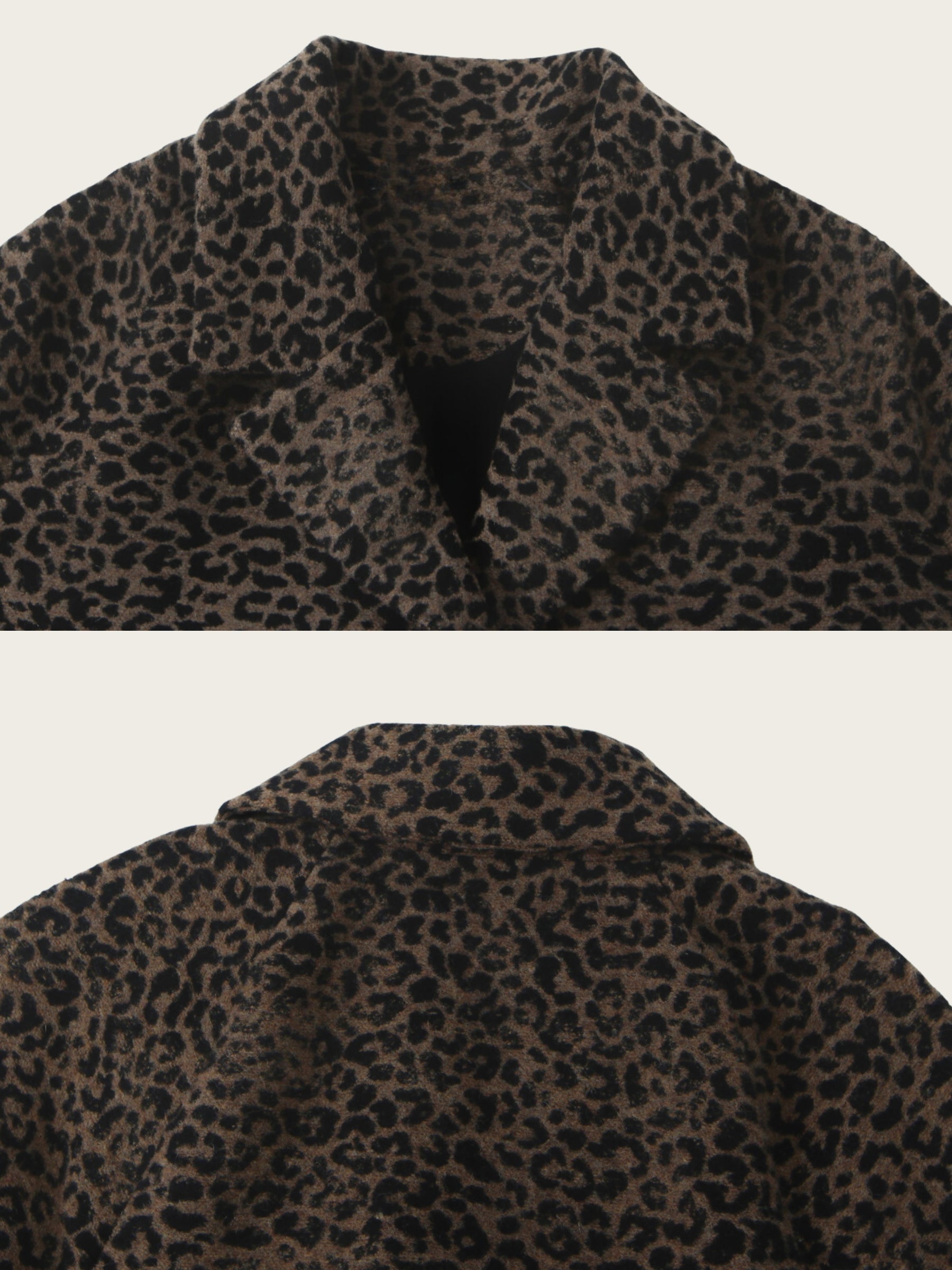 Savara Longline Leopard Coat