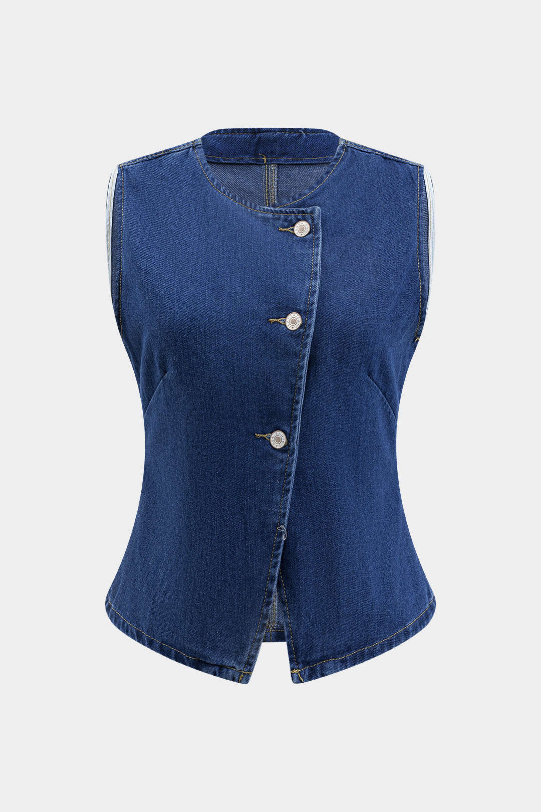 Lila Denim Button-Up And Wide Leg Jean Set