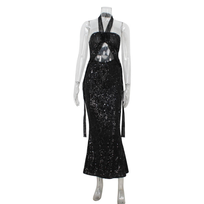Midnight Starlit Maxi Dress