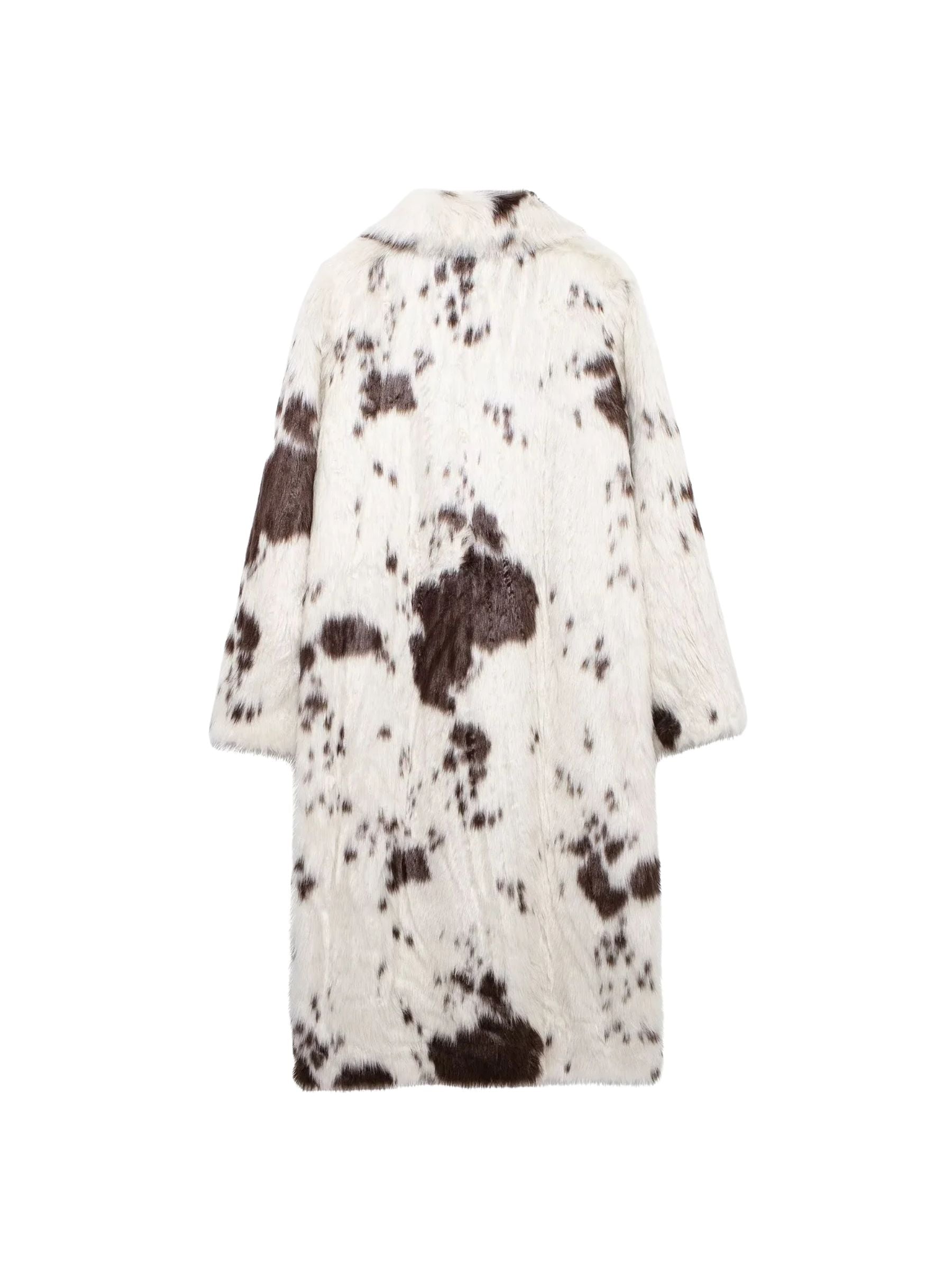 Dallas Faux Fur Cow Print Coat