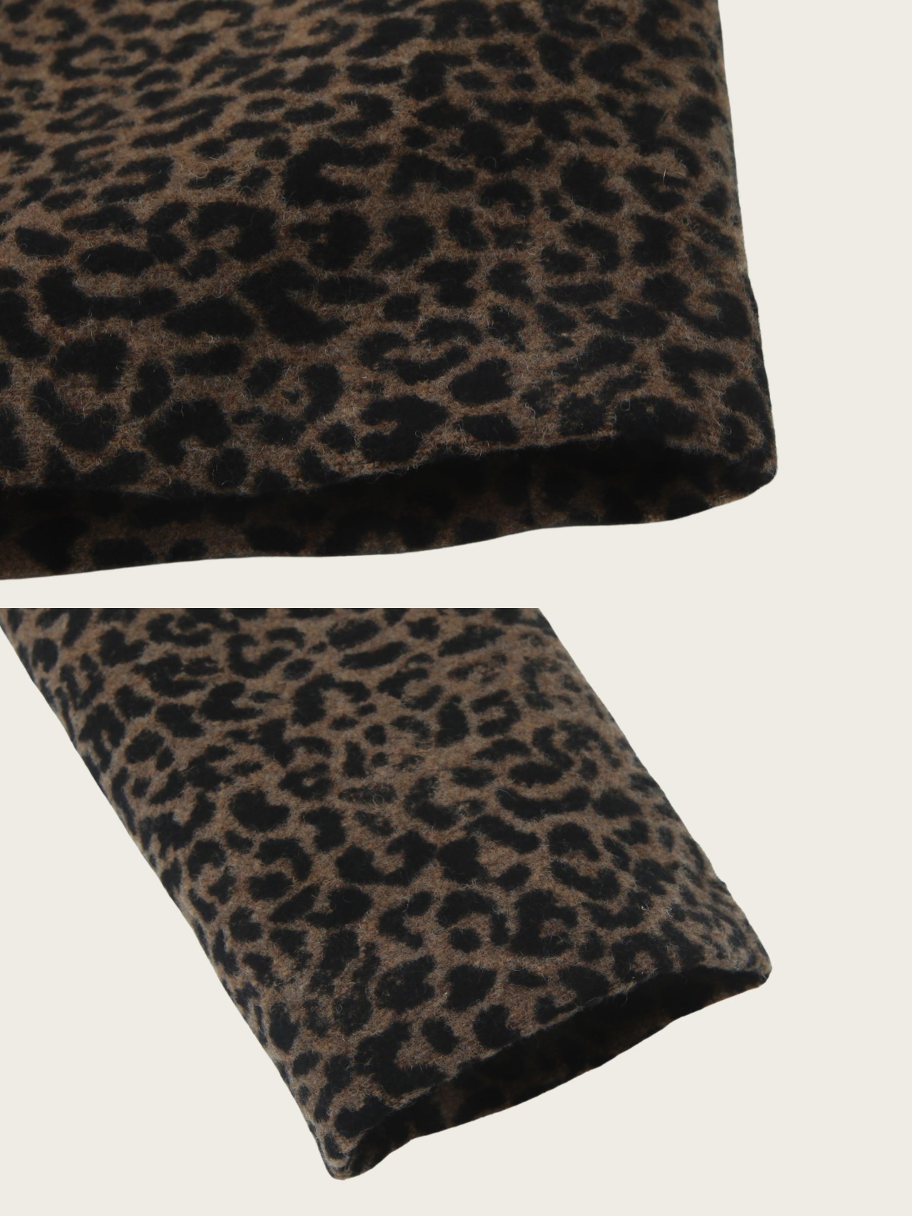 Savara Longline Leopard Coat
