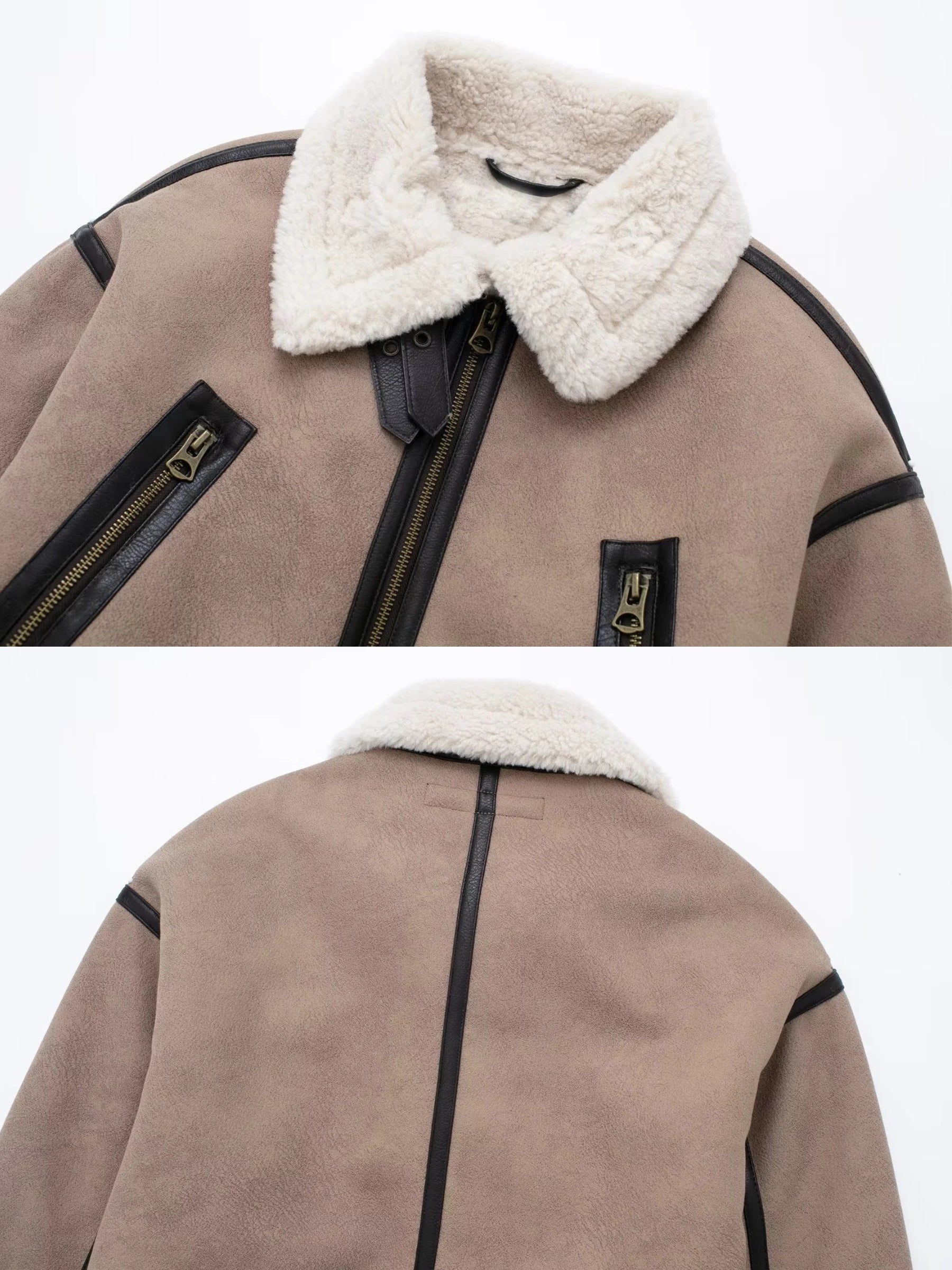 Seraphin Belted Aviator Jacket