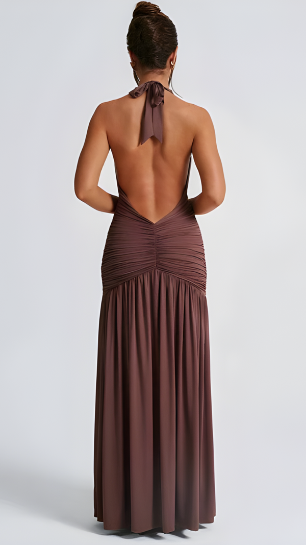 Veloura Twilight Plunge Maxi Dress