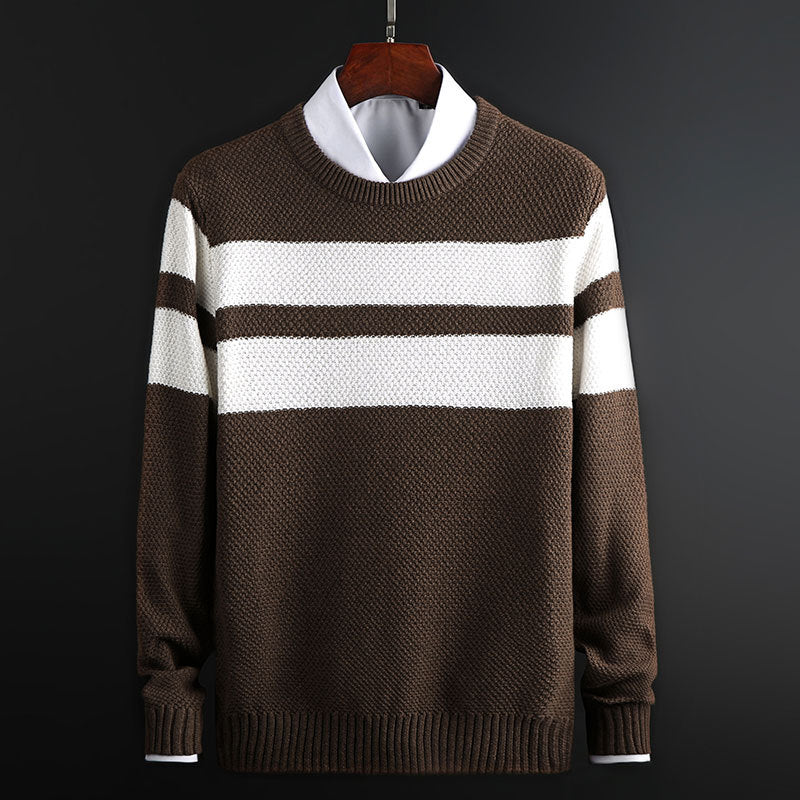 Wellington Stripe-Knit Crew Jumper