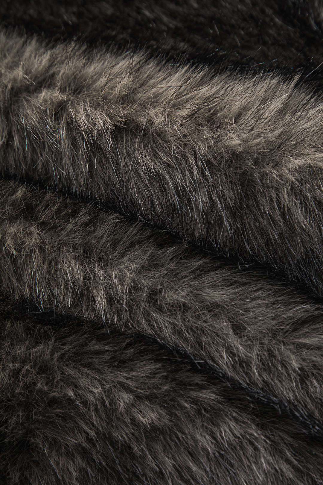 Noir Edge Faux Fur Bomber Jacket