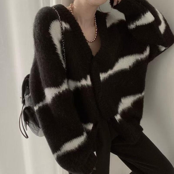 Shadowstrike Oversized Knit Cardigan