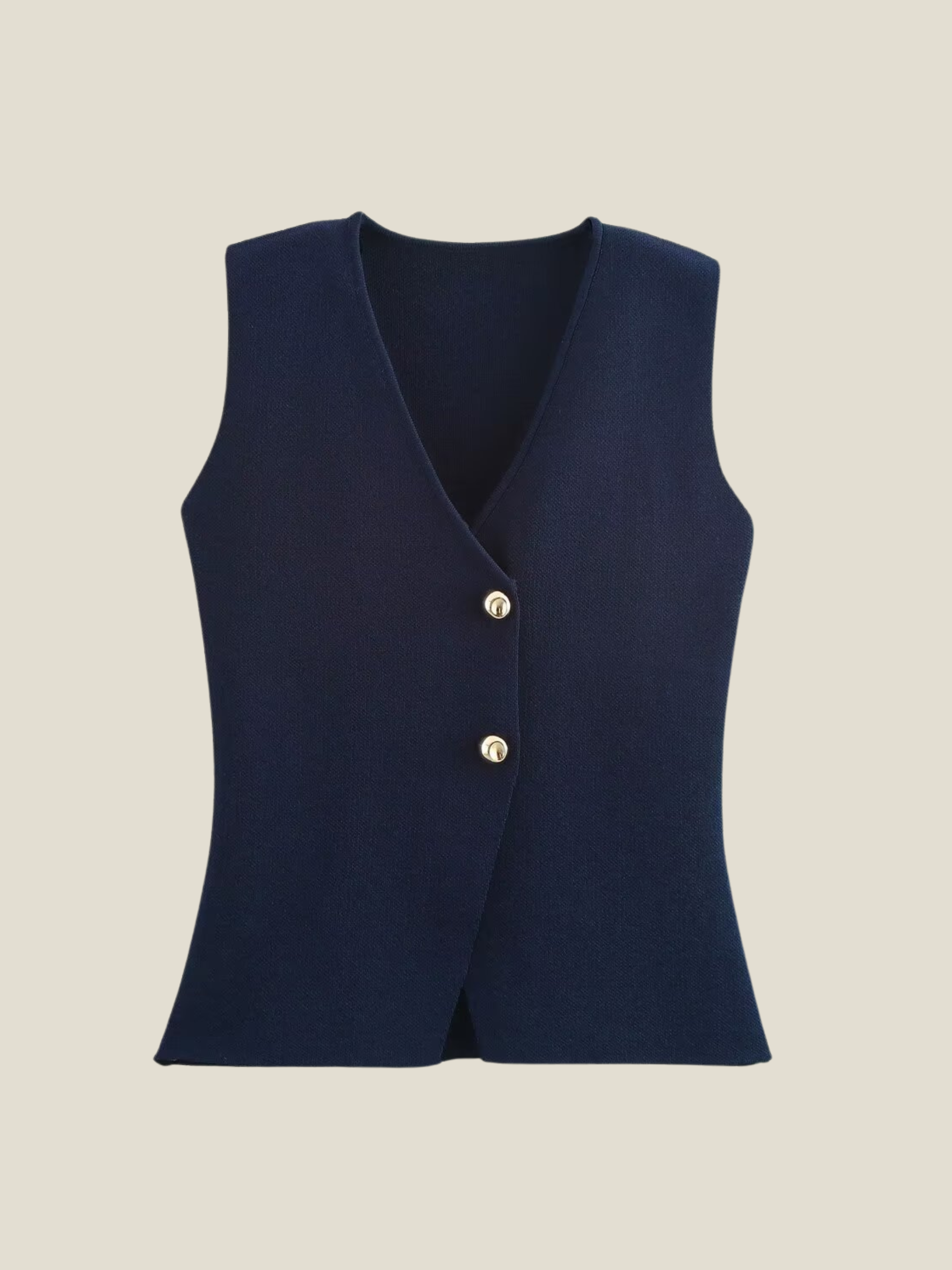 Saville Sculpted Button Vest