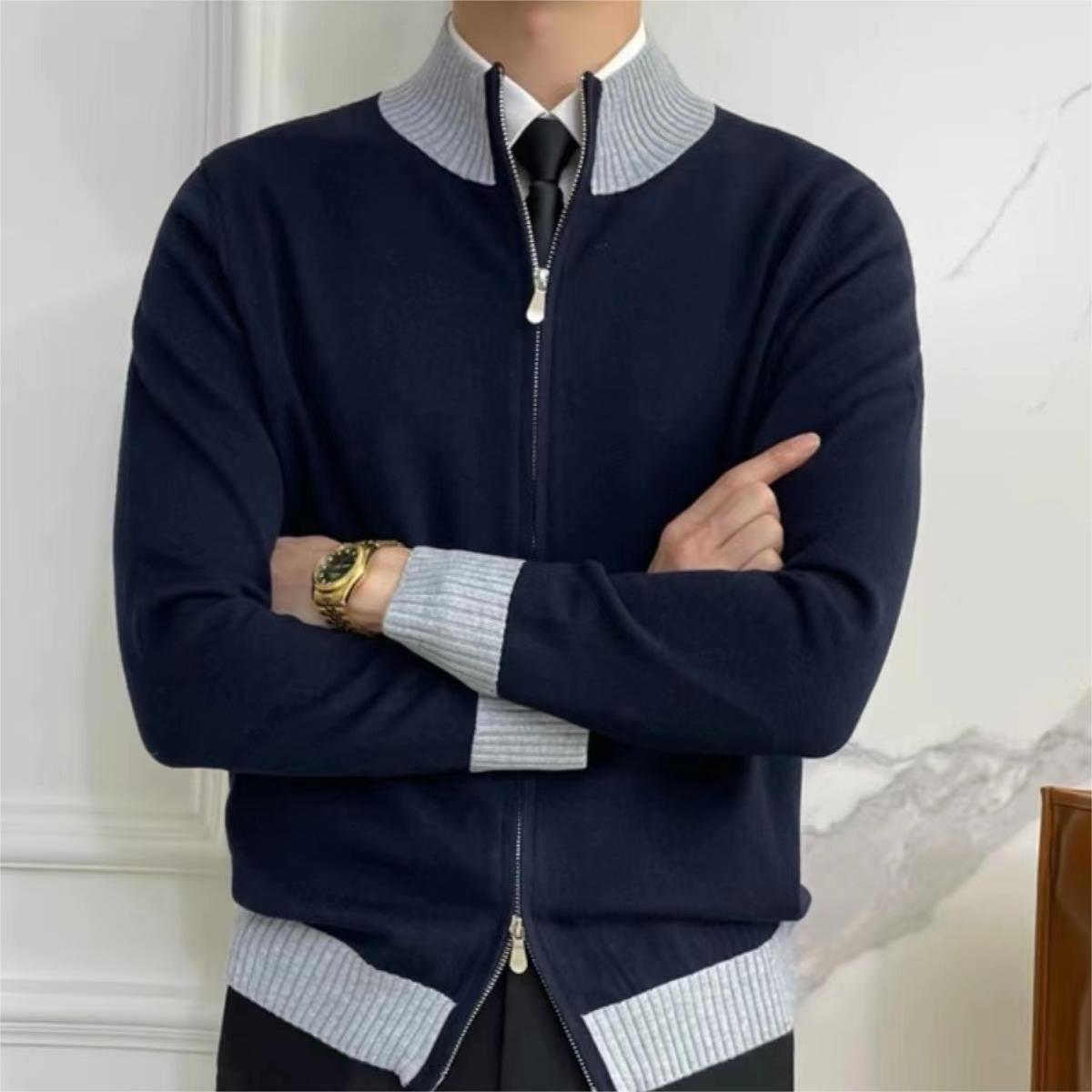 Wesley Zip Collar Knit