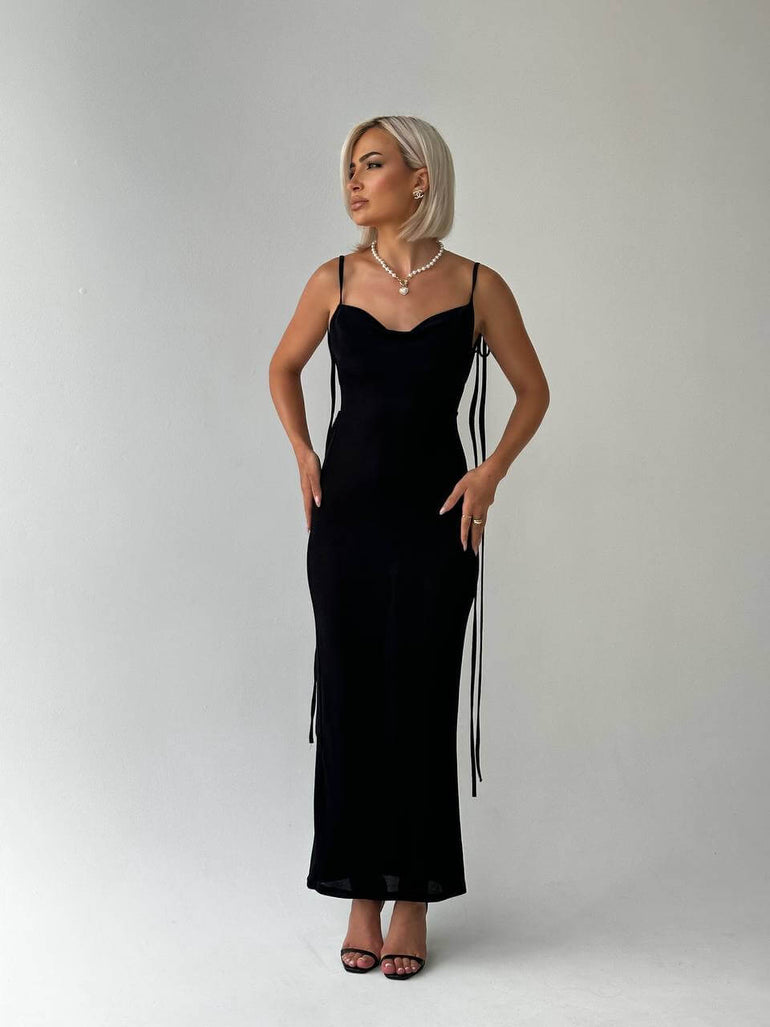 Dream Strappy Side-Tie Maxi Dress