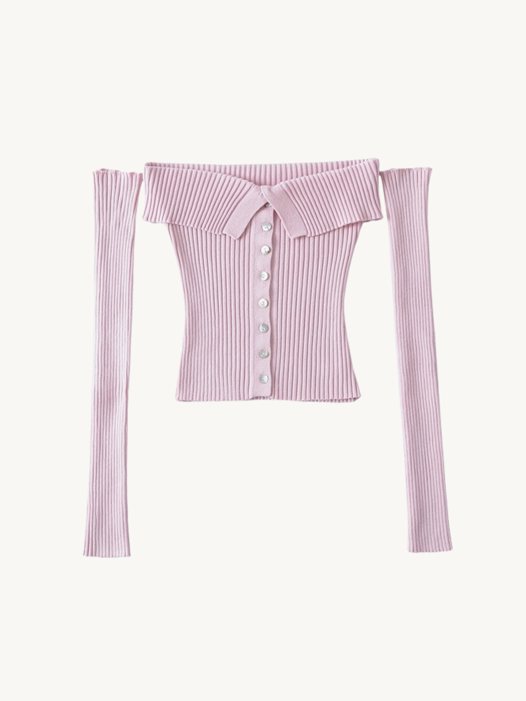Club Muse Off-Shoulder Knit Top