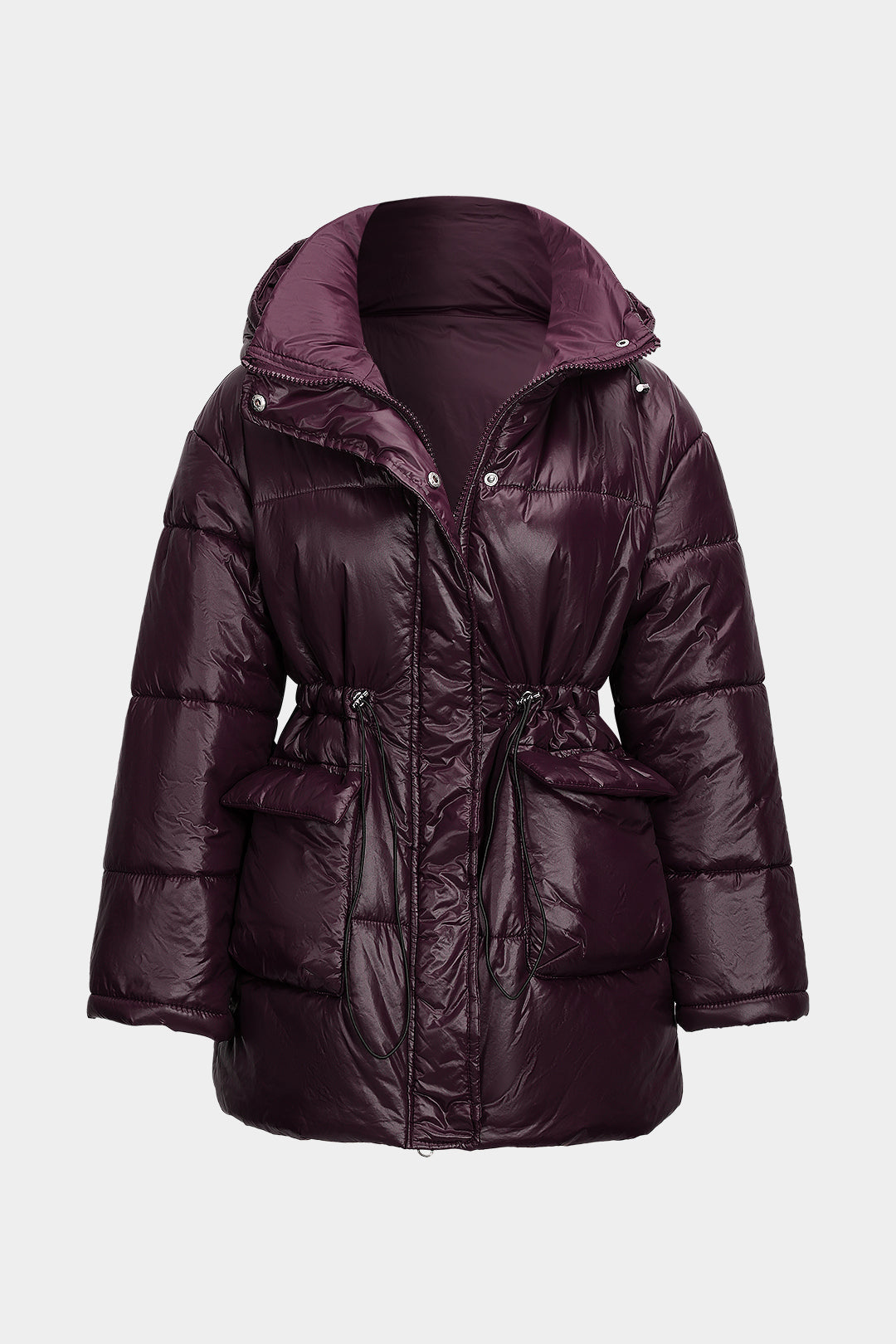 Glacier Luxe High-Shine Puffer Coat