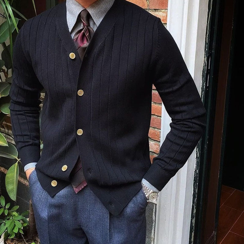 Carrington Soft-Rib Buttoned Cardigan