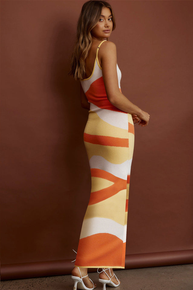 Capri Abstract Maxi Dress