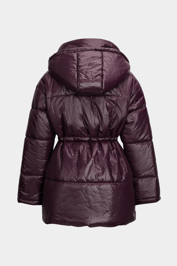 Glacier Luxe High-Shine Puffer Coat