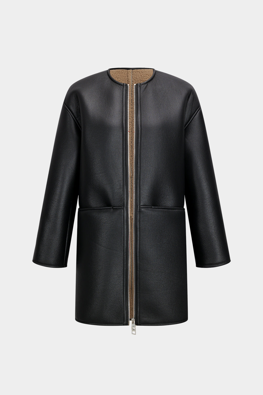 Monarch Coreline Leather Zip Coat