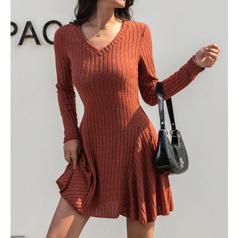Amberline Knit Skater Mini Dress