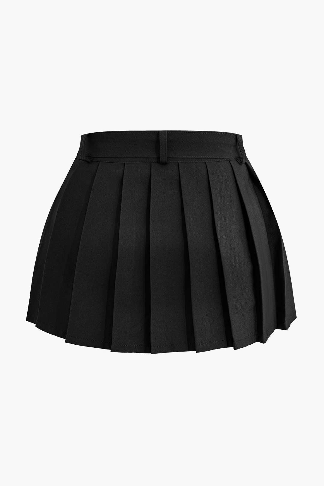 Layered Pleated Mini Skirt