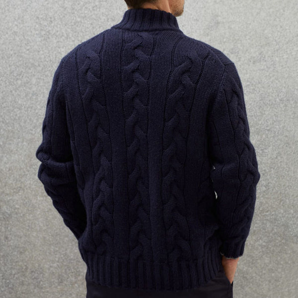 Mariner Cable Zip Knit