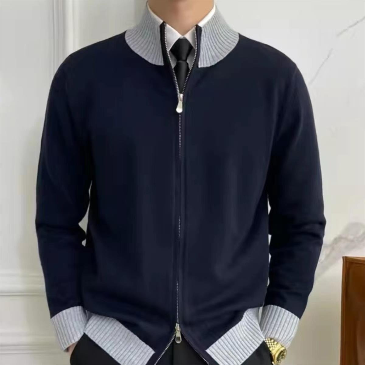 Wesley Zip Collar Knit