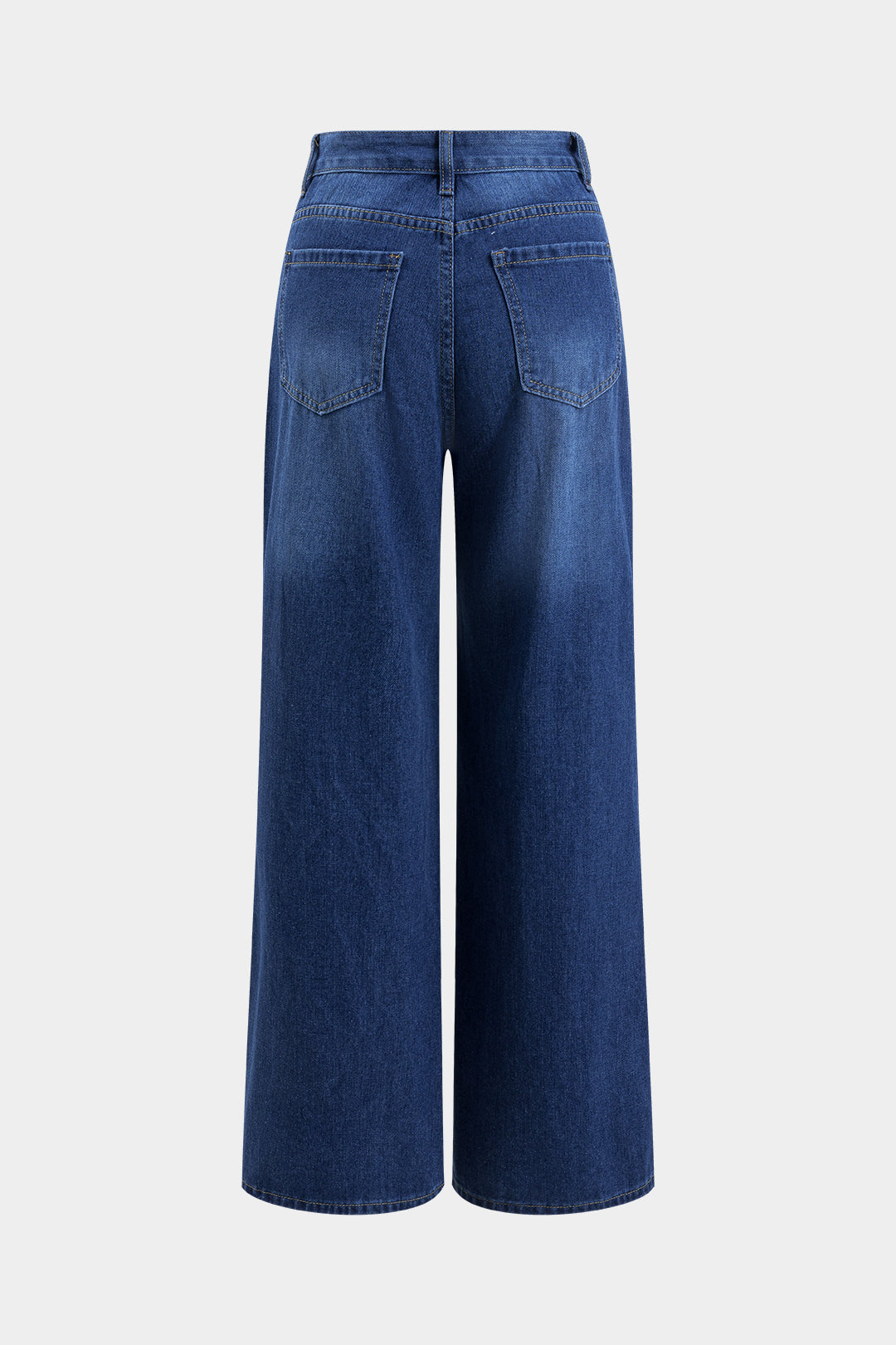 Lila Denim Button-Up And Wide Leg Jean Set