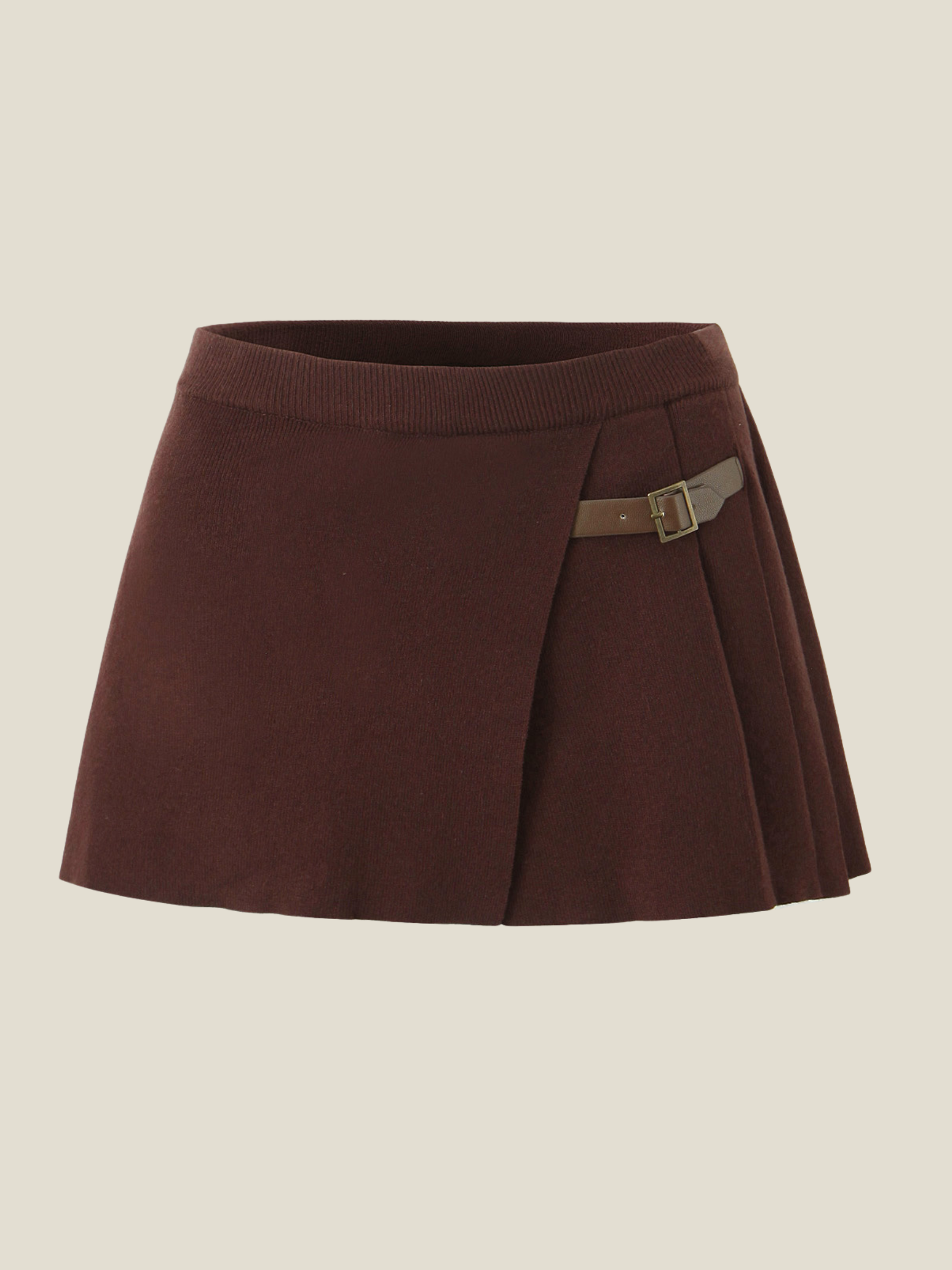 Cleo Knit Button-Up And Mini Skirt Set