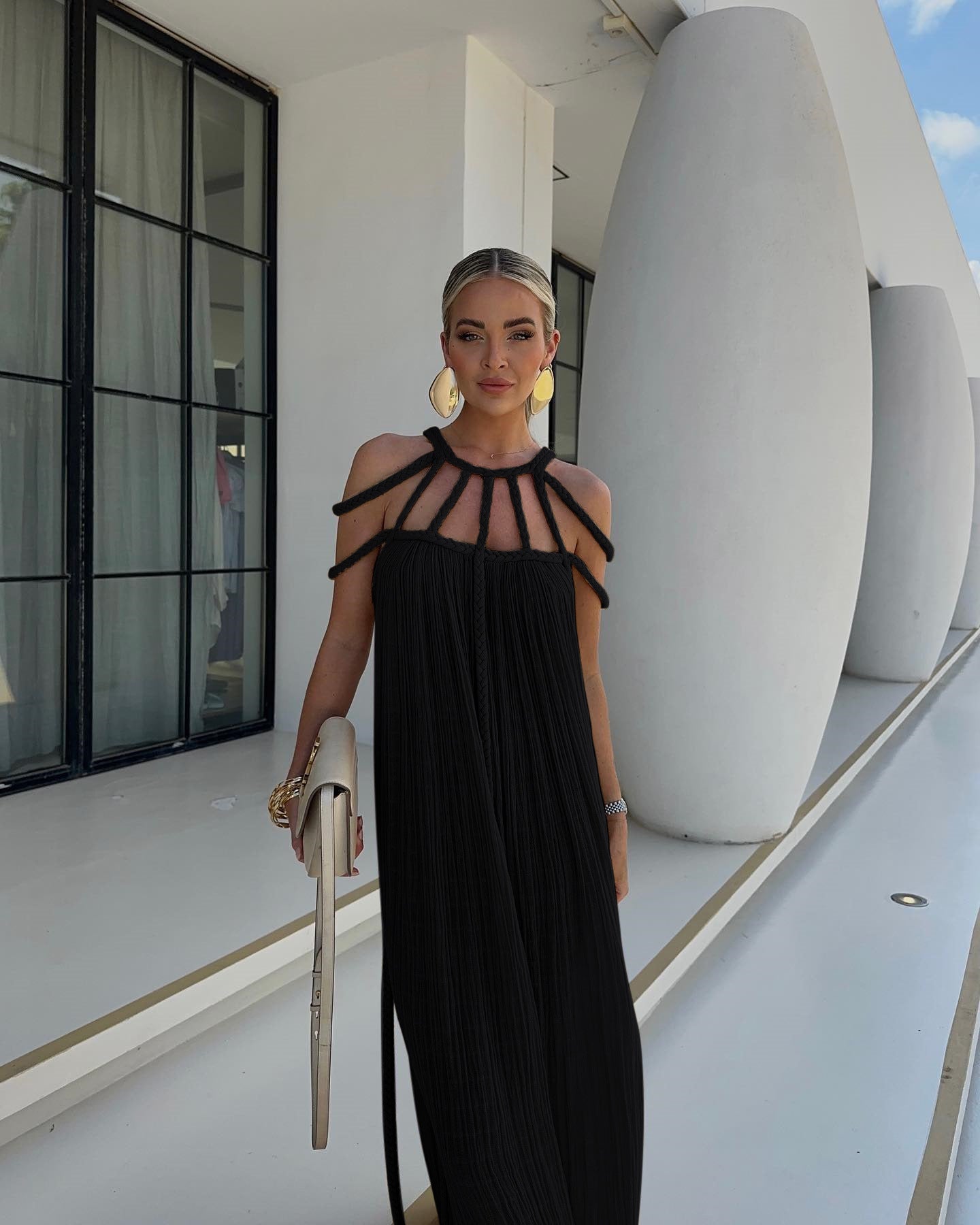 Solena Rope Detail Maxi Dress