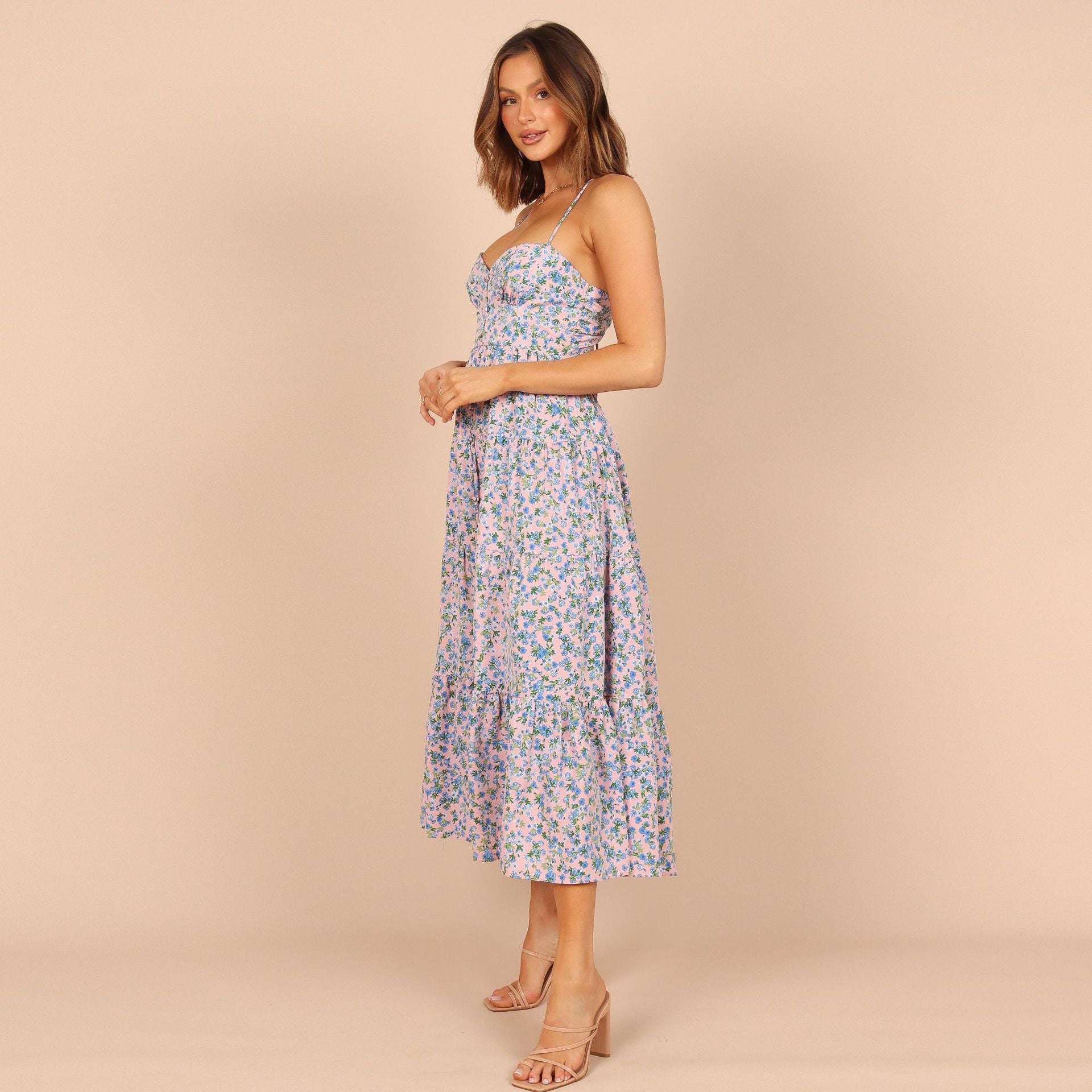 Meadowbelle Tiered Floral Midi Dress