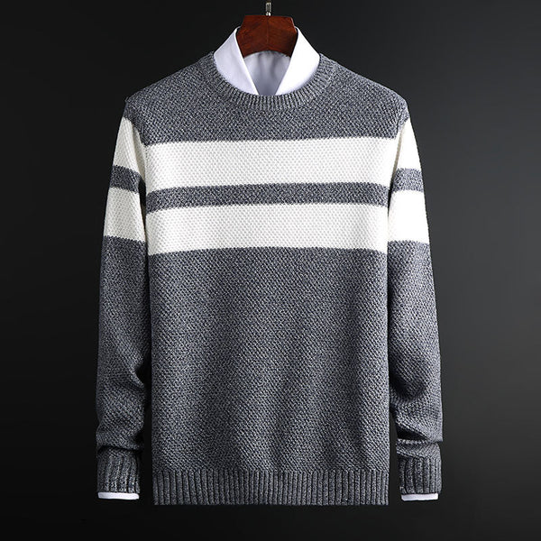 Wellington Stripe-Knit Crew Jumper