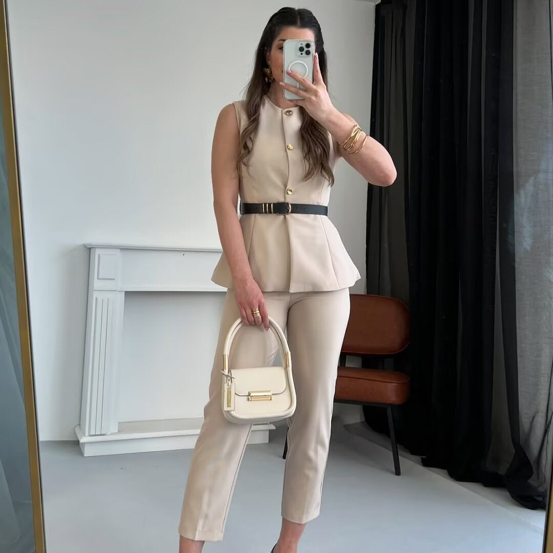 Regency Belted Vest Top