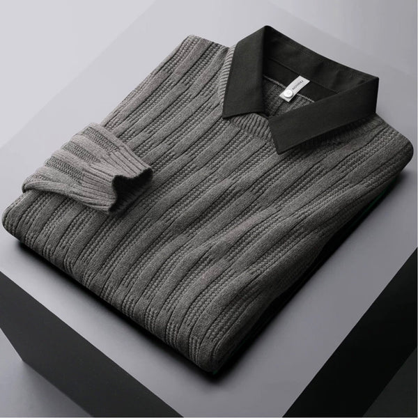 Thorne Cable Polo Knit