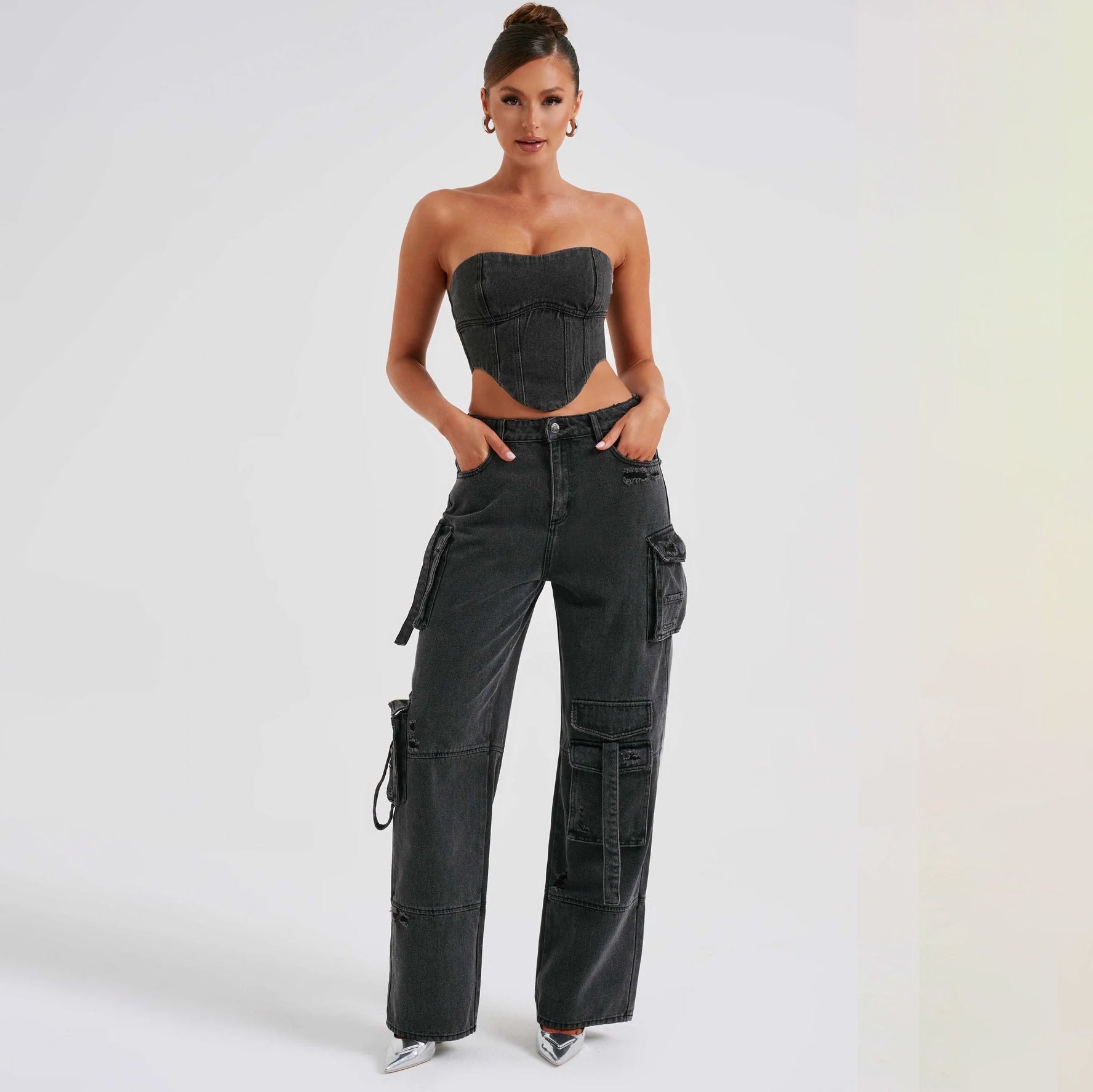 Concrete Rush Utility Denim Pants