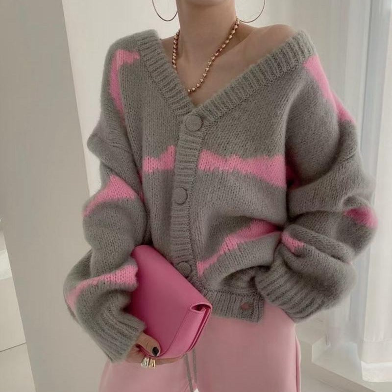 Shadowstrike Oversized Knit Cardigan