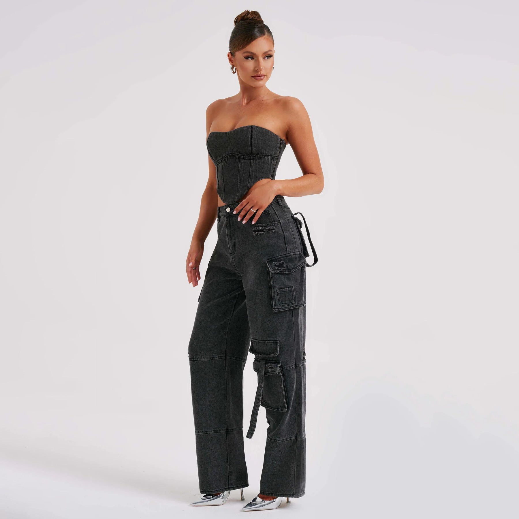 Concrete Rush Utility Denim Pants