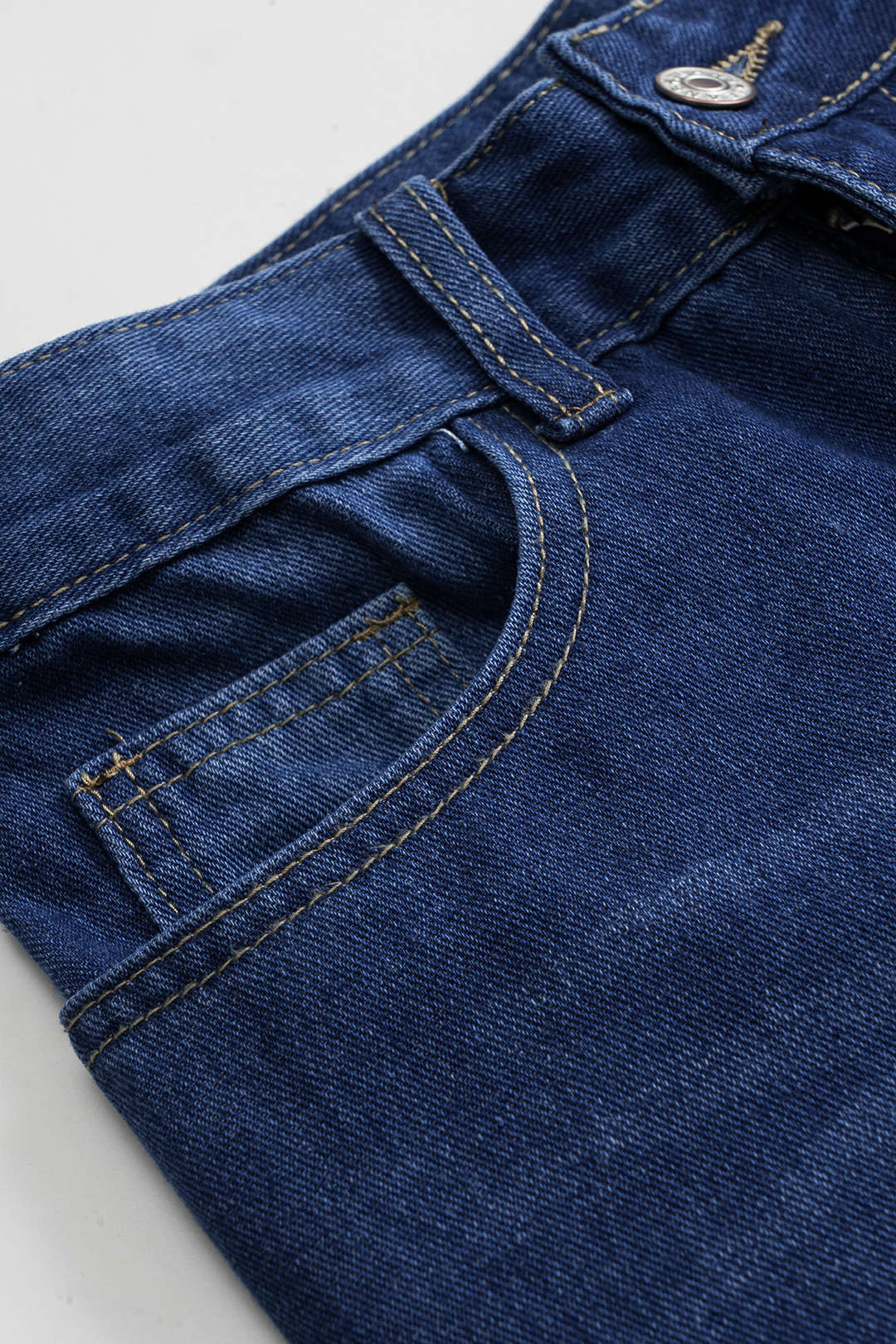 Lila Denim Button-Up And Wide Leg Jean Set