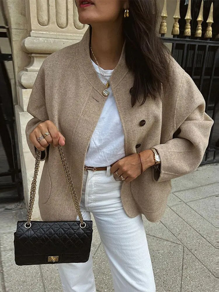 Monroe Oversized Cropped Blazer
