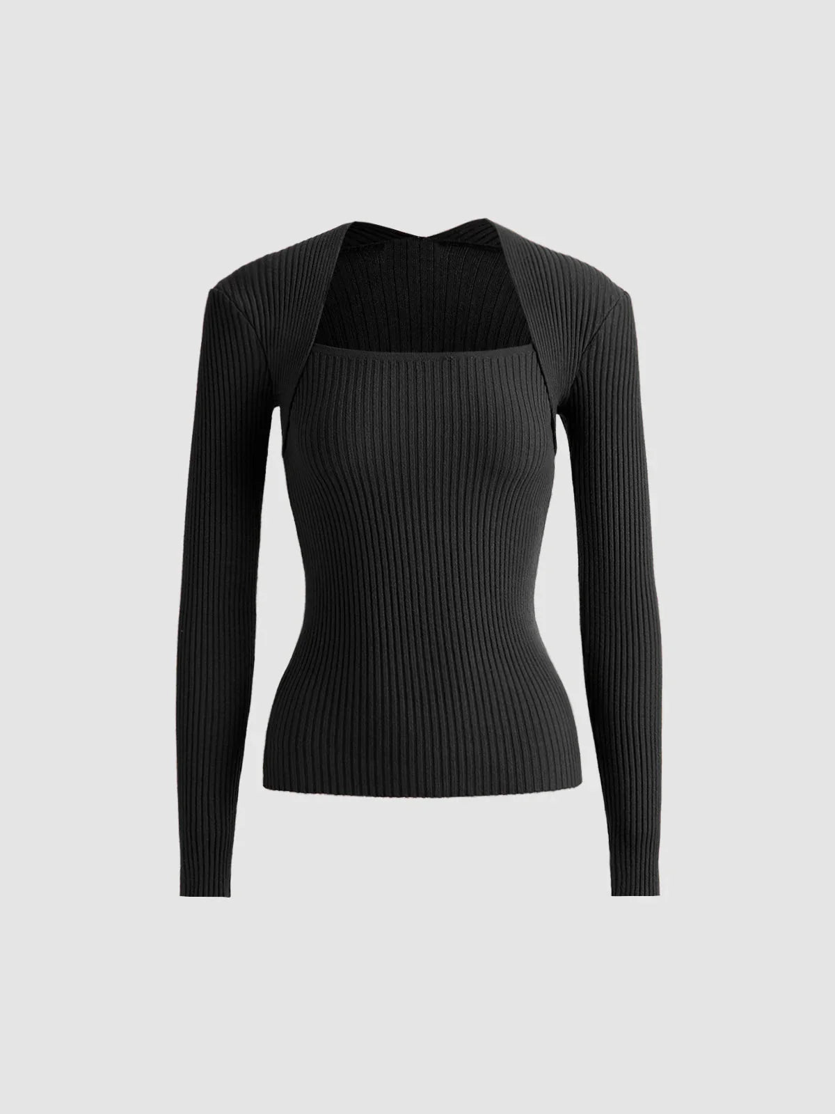 Arden Cut Out Ribbed Jumper