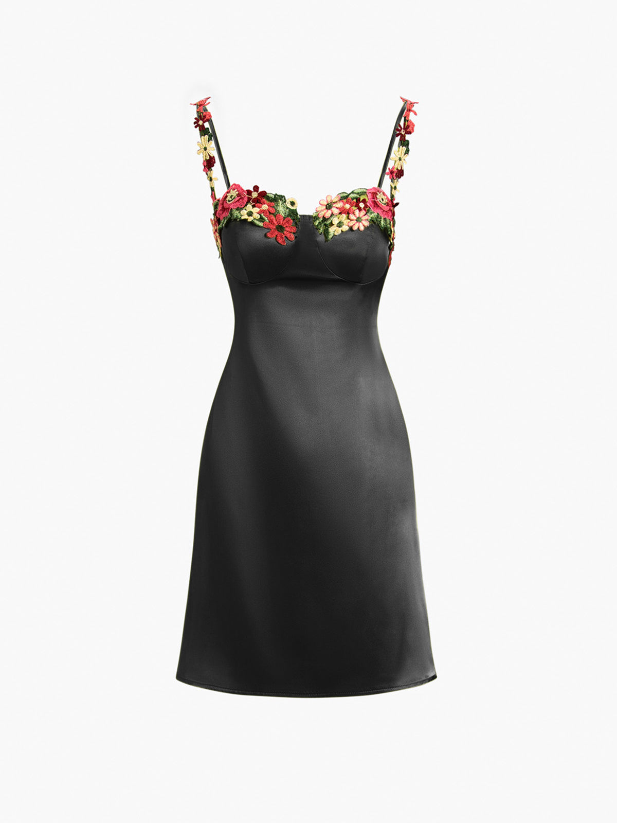 Wild Sunset Satin Mini Dress
