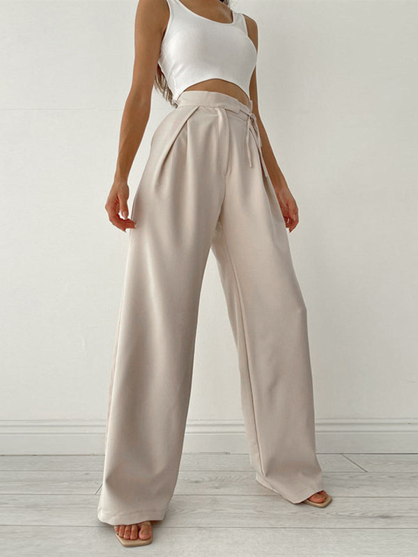 Elodie Relaxed Tie-Waist Trousers