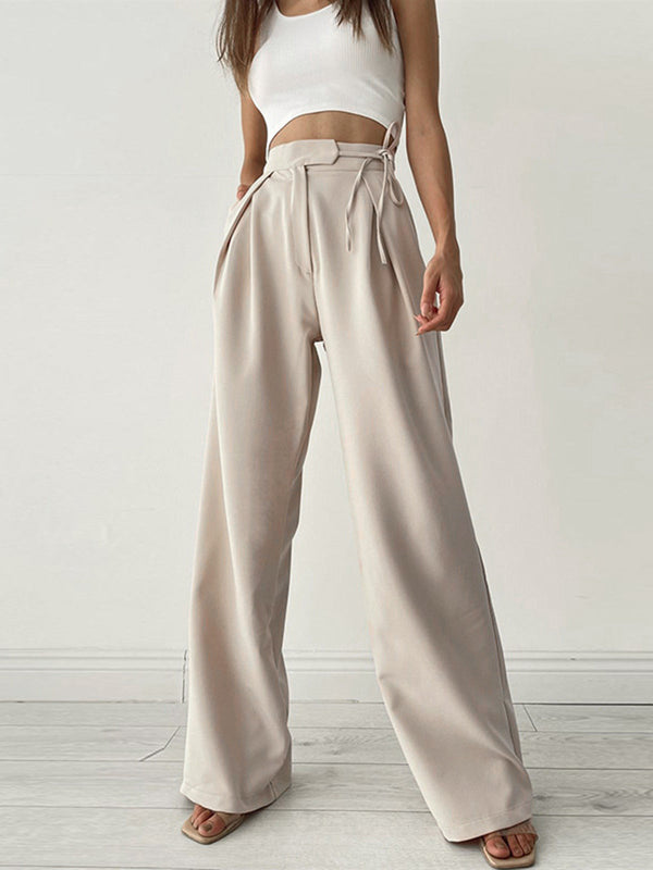Elodie Relaxed Tie-Waist Trousers
