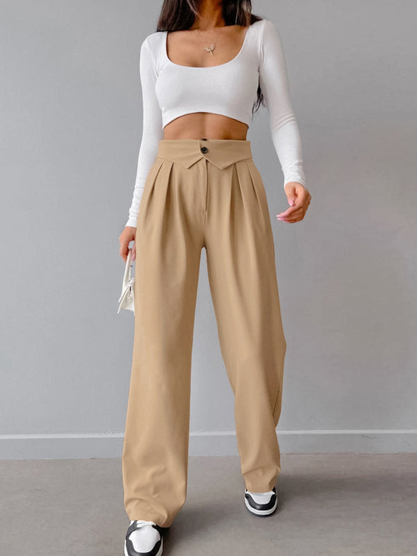 V-Waist Tailored Trousers