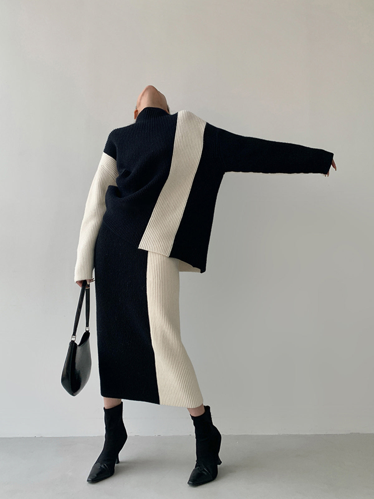Brooklyn Colour-Block Knit Two-Piece Set