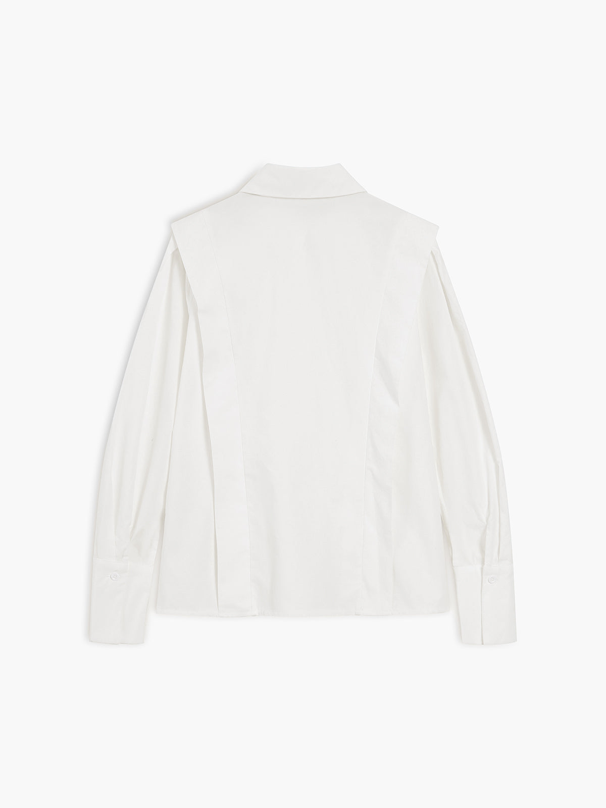 Structured Puff Sleeve Button-Up Shirt