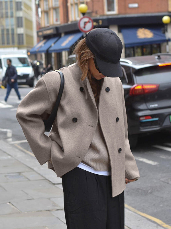 Sable Double-Breasted Coat