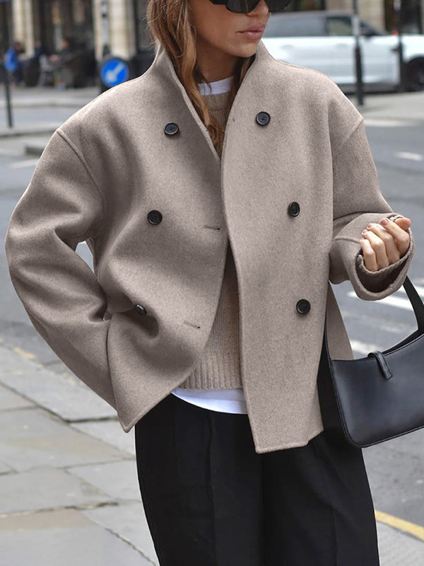 Sable Double-Breasted Coat