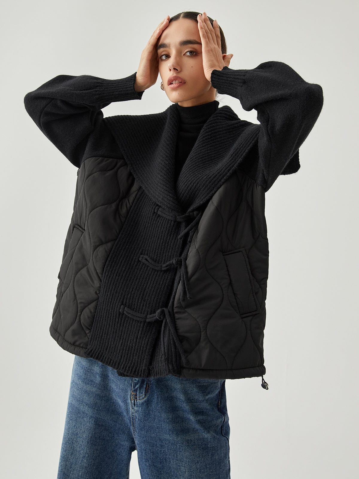 Everleigh Quilted Tie-Front Jacket