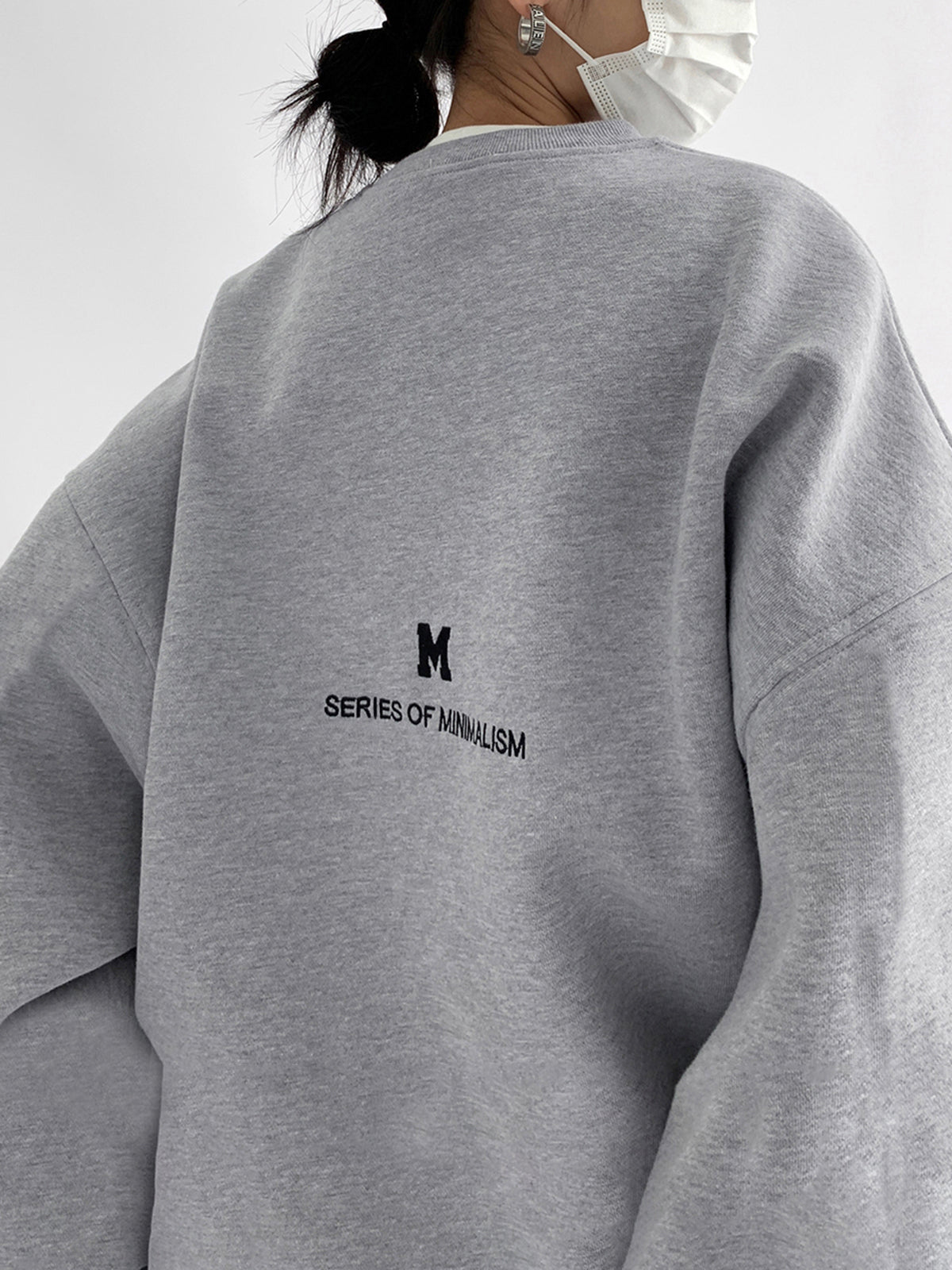 Minimalism Varsity Oversized Sweatshirt